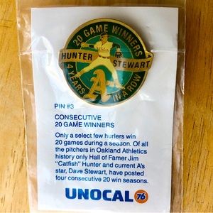 Vintage Pin - Oakland A’s 20 Game Winners